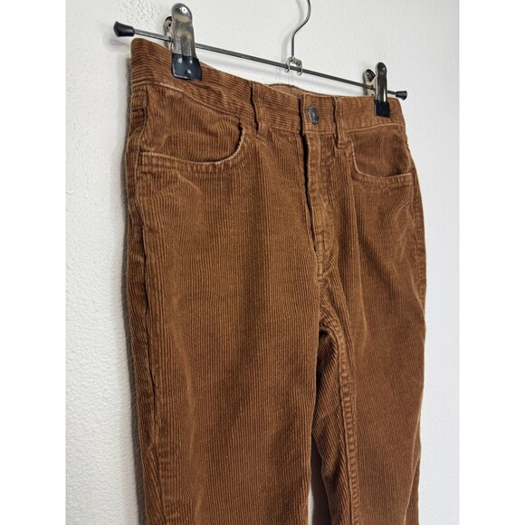 H&M Boys 6X Pants Brown  Slim Fit Corduroy Cotton Elastic Waist - Picture 3 of 12